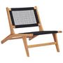 Voir la diapositive 4 : VIDAXL Chaise longue avec repose-pied Bois de teck solide et corde