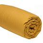 Voir la diapositive 2 : Home collection Drap housse 100% coton moutarde