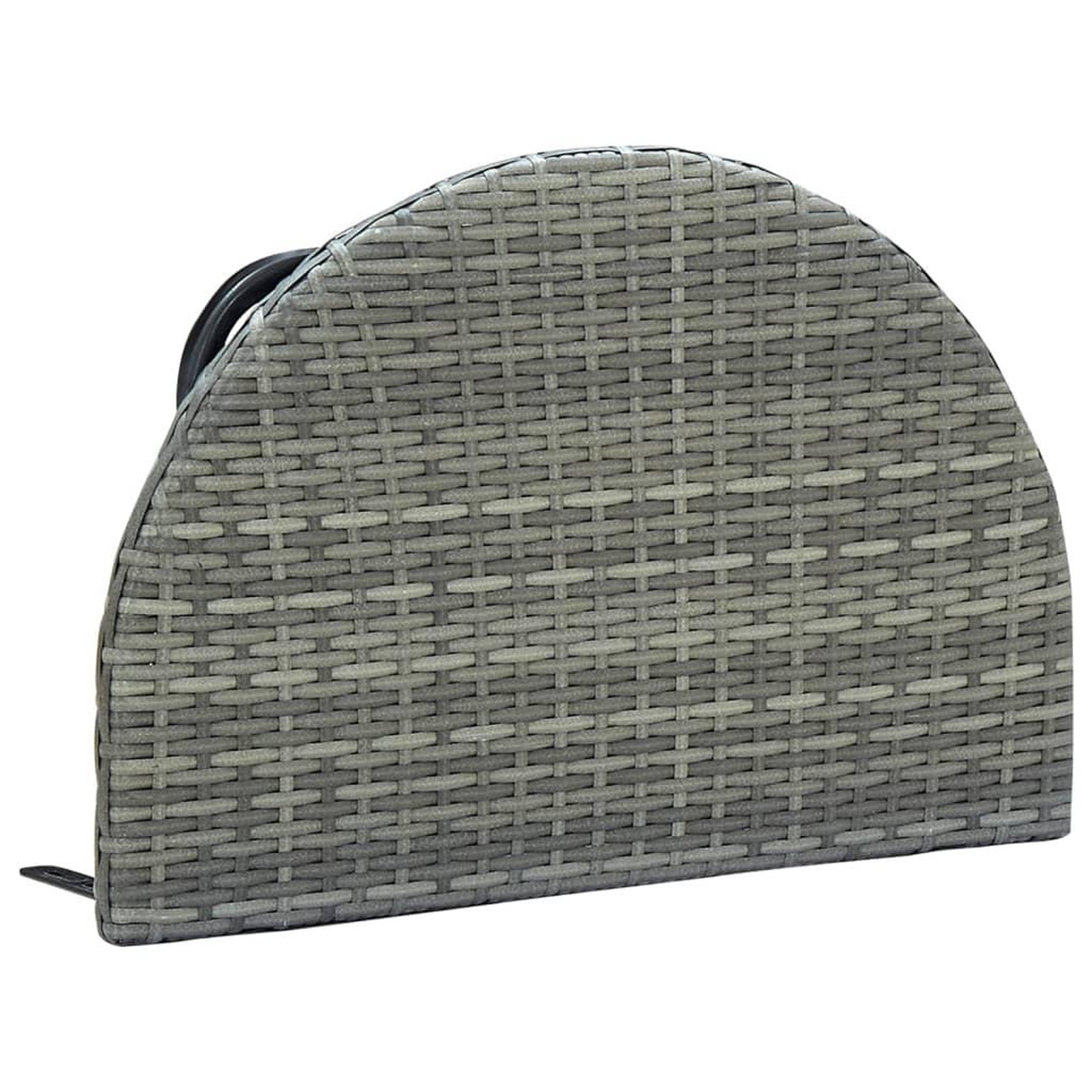 Voir la diapositive 5 : VIDAXL Table de balcon Gris 60x60x40 cm Resine tressee