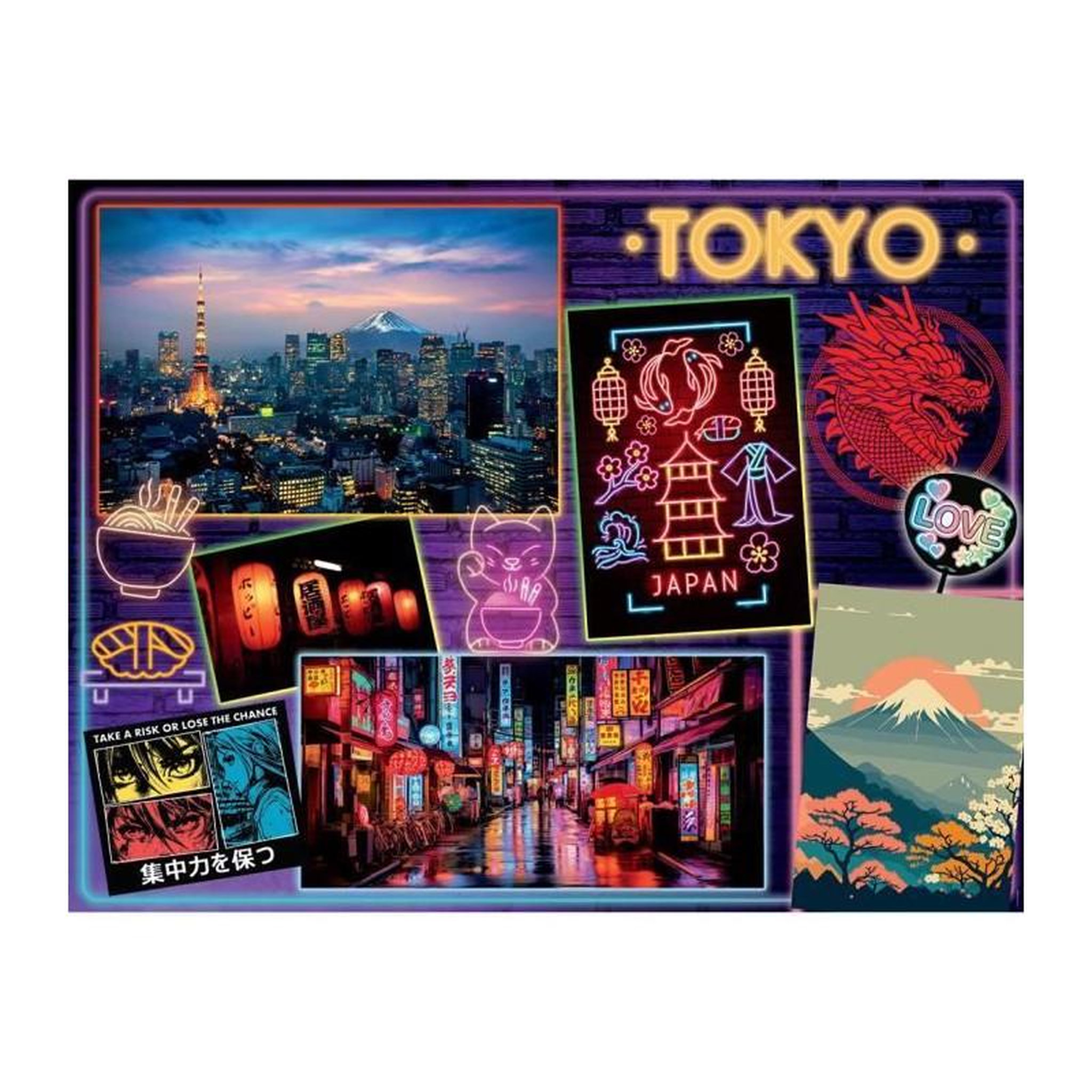Voir la diapositive 2 : RAVENSBURGER Puzzle 2000 pièces Découverte de Tokyo – Paysage urbain – Adultes dès 14 ans – Haute qualité – RAVENSBURGER
