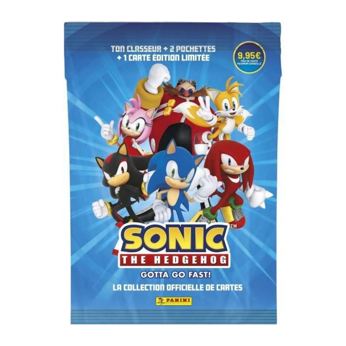 Panini Starter Pack - PANINI - Sonic le hérisson Classic - Classeur - 2 pochettes - 1 carte Édition Limitée