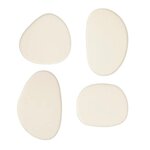 ATMOSPHERA Lot de 4 Patères Organiques  Karen  10cm Ivoire