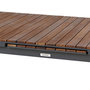Voir la diapositive 6 : HESPERIDE Table de jardin extensible en aluminium et acacia 12 places PARADIZE - Noyer et graphite