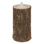 Voir la diapositive 4 : ATMOSPHERA Lot de 3 Photophores  Marron Glacé  11cm Naturel