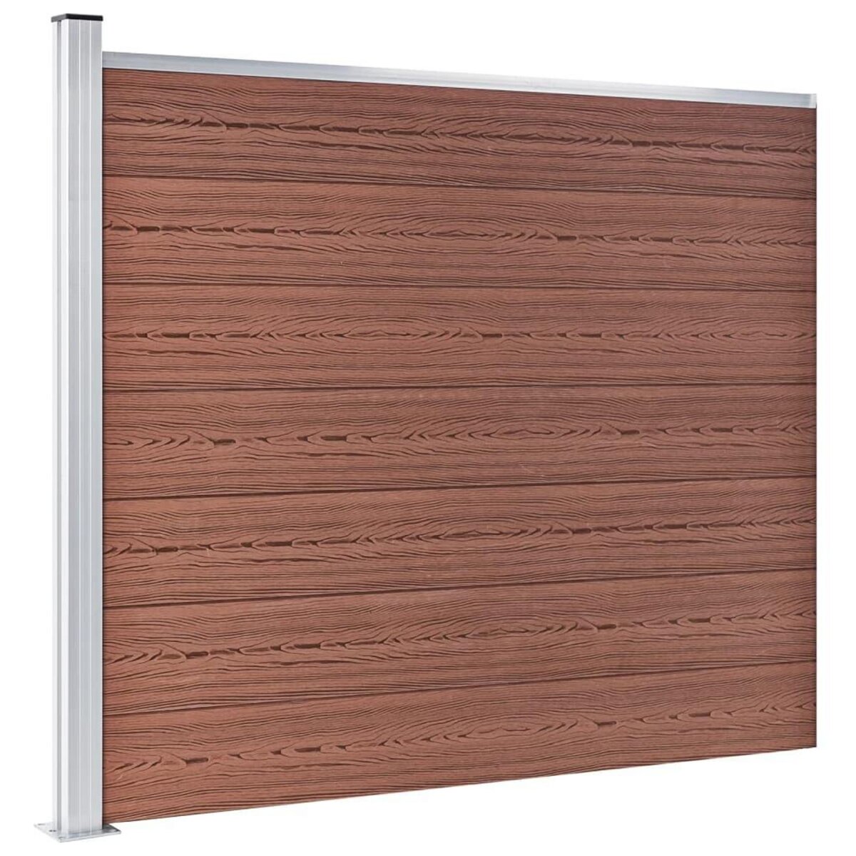 VIDAXL Panneau de cloture WPC 175x146 cm Marron