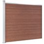 Voir la diapositive 2 : VIDAXL Panneau de cloture WPC 175x146 cm Marron