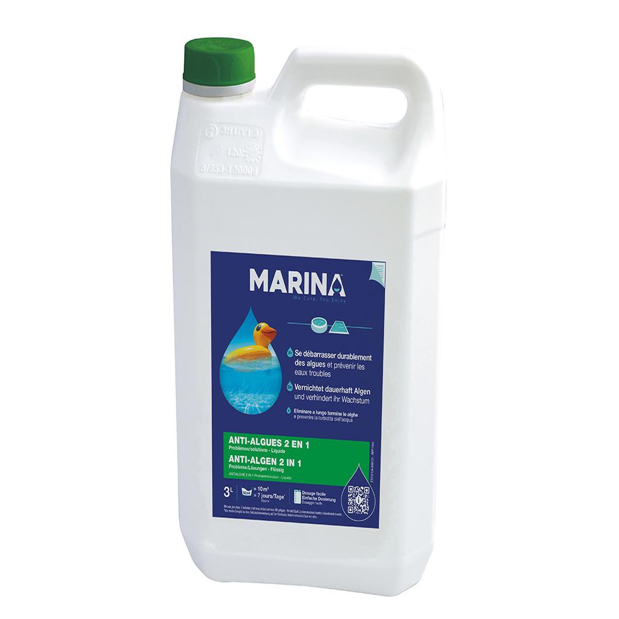 MARINA Anti-algues 2 en 1 liquide 3 L - Marina