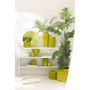 Voir la diapositive 5 : Paris Prix Vase Déco en Céramique  Citron  34cm Vert