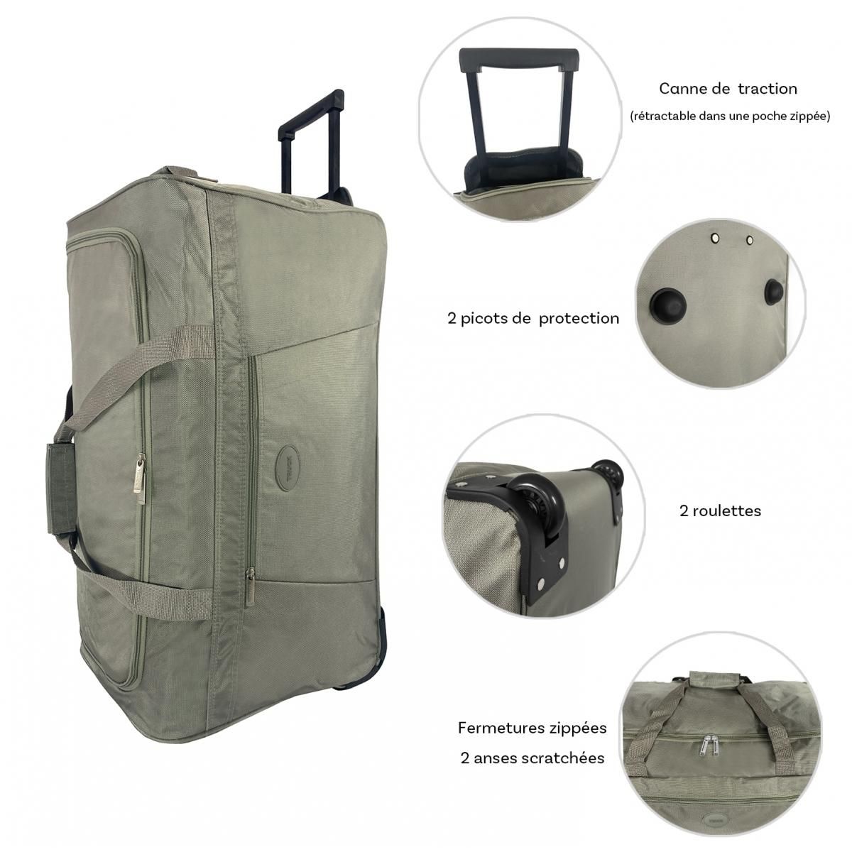 TRUCK Sac de voyage avec roulettes 70L  64cm