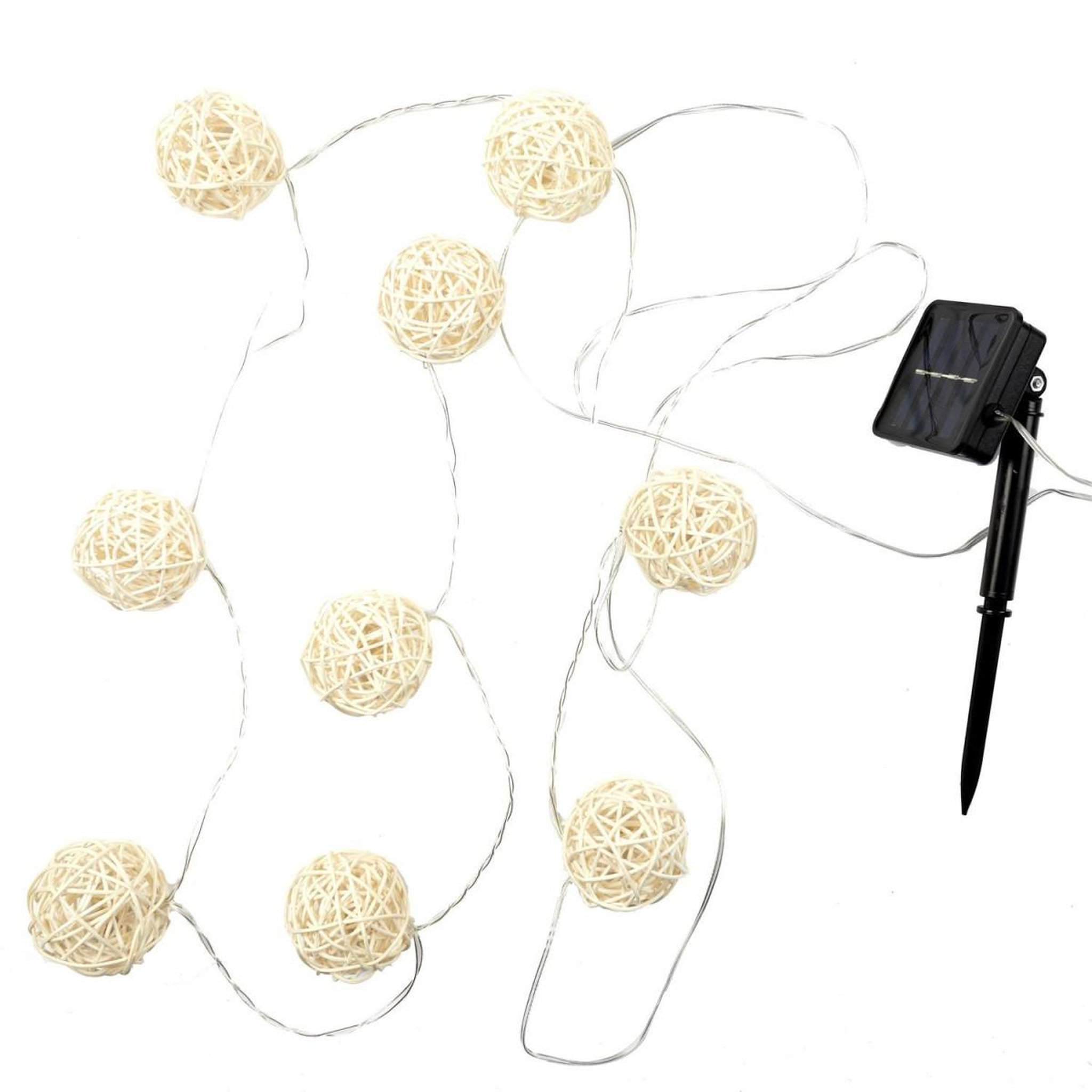 The Home Deco Factory Guirlande lumineuse 'solaire  165cm beige