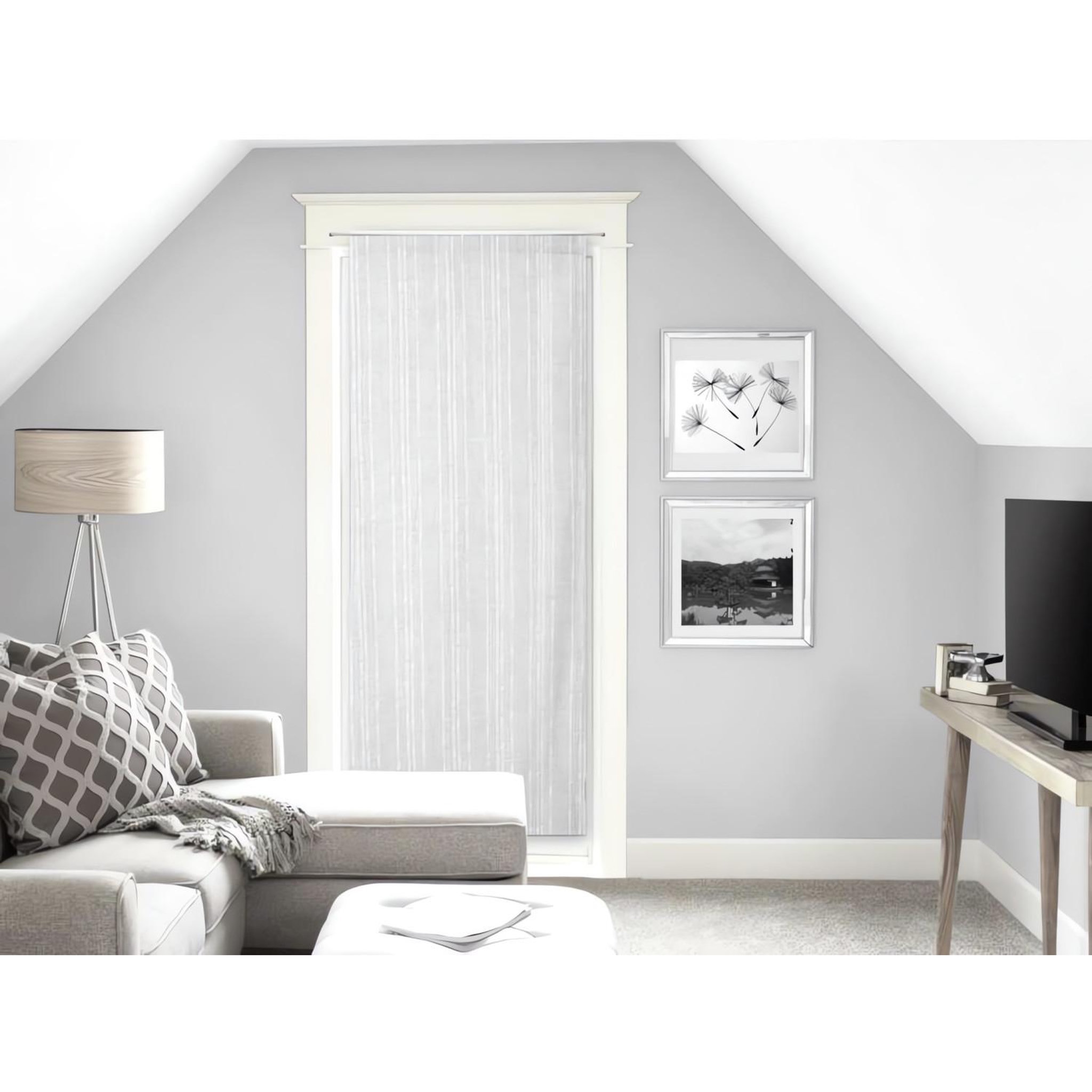 SOLEIL D'OCRE Voile pour porte fenêtre MAELIS par Soleil d'ocre. Coloris disponibles : Blanc