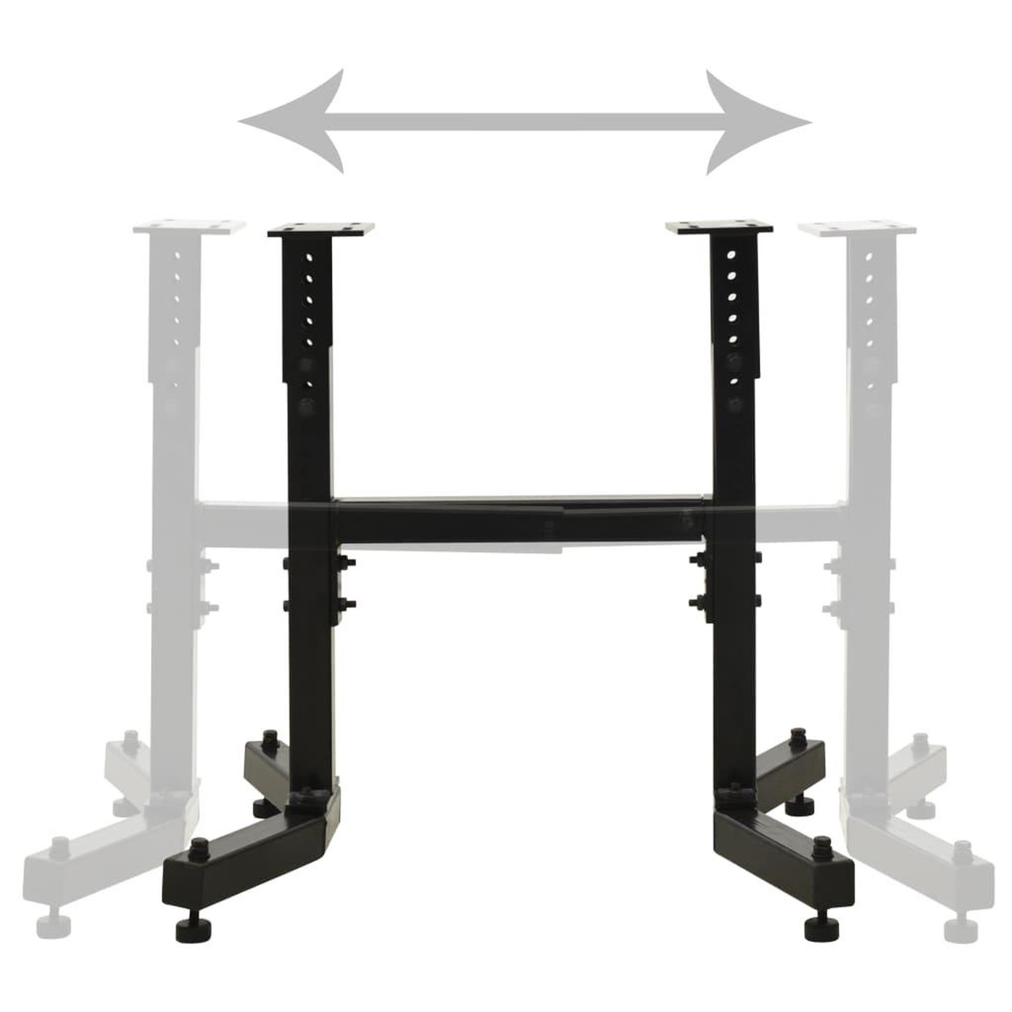 Voir la diapositive 4 : VIDAXL Support de tour a bois universel