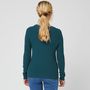 Voir la diapositive 2 : INEXTENSO Pull col rond vert femme