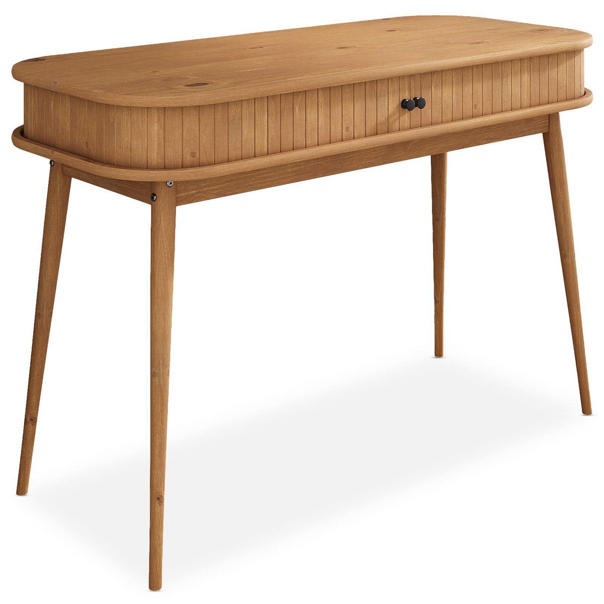 IDIMEX Bureau JARI avec rangement porte coulissante, en bois massif