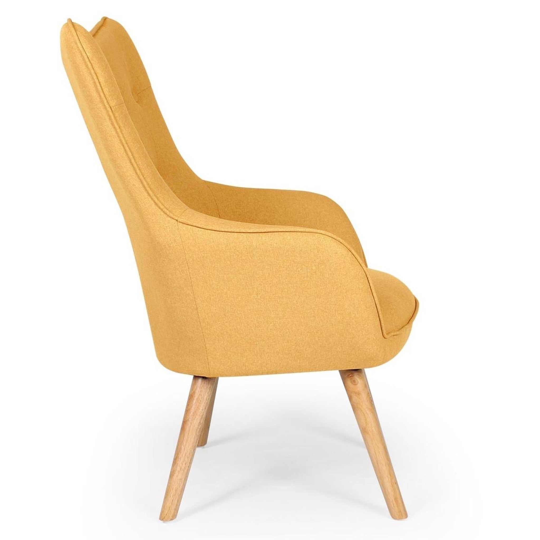 Voir la diapositive 4 : Paris Prix Fauteuil scandinave  aimee  67cm jaune