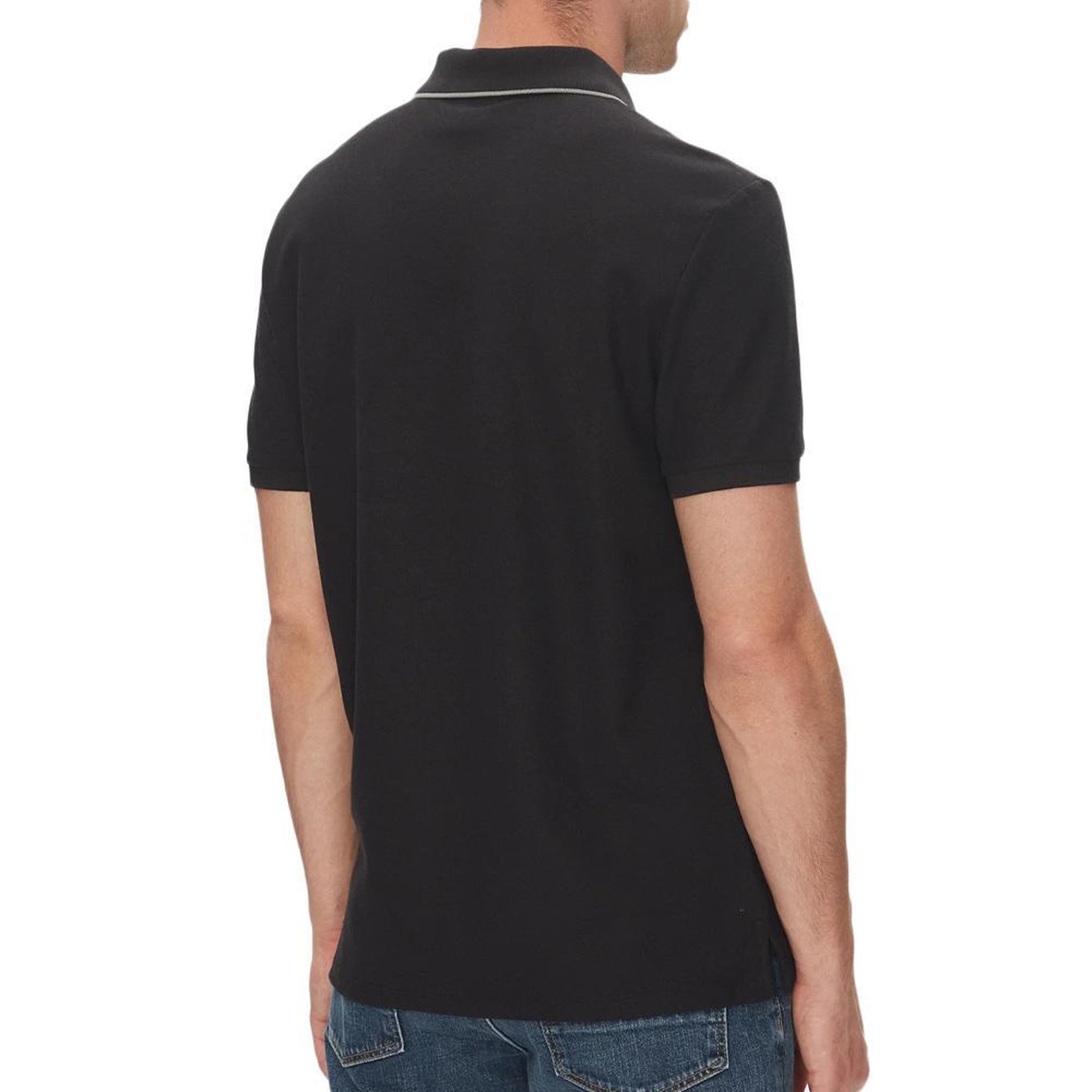 Voir la diapositive 2 : CALVIN KLEIN JEANS Polo Noir Homme Calvin Klein Jeans Refineds