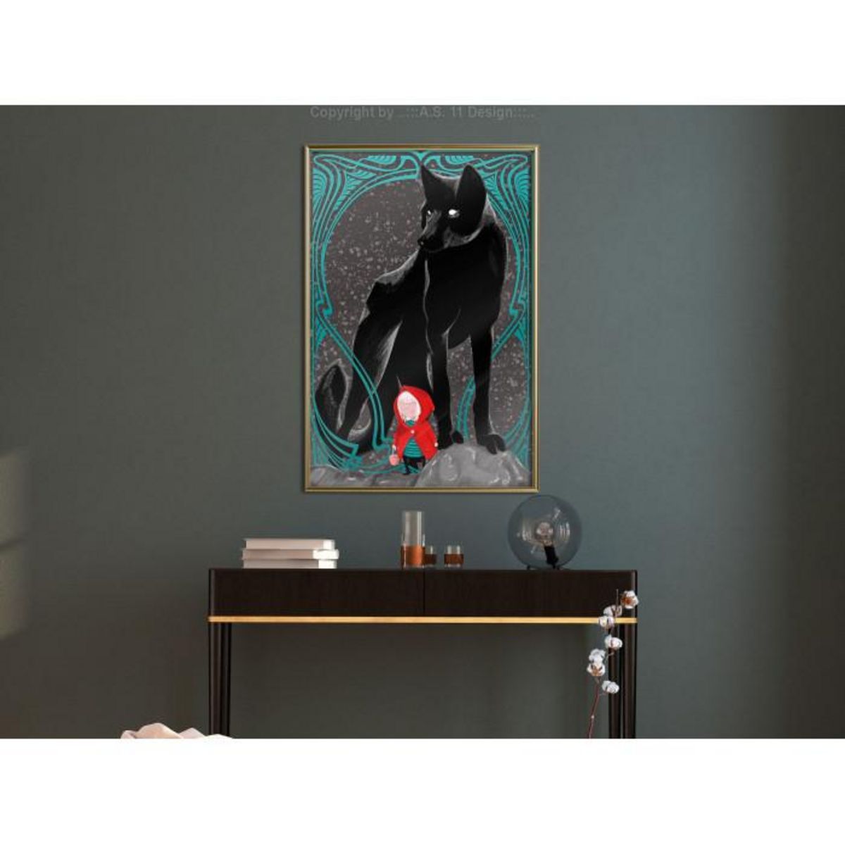 Paris Prix Affiche Murale Encadrée  Bad Wolf