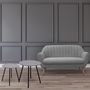 Voir la diapositive 5 : Paris Prix Lot de 2 Tables d'Appoint Design  Pluton  48cm Gris