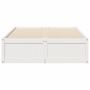 Voir la diapositive 4 : VIDAXL Cadre de lit sans matelas blanc 120x190 cm bois de pin massif