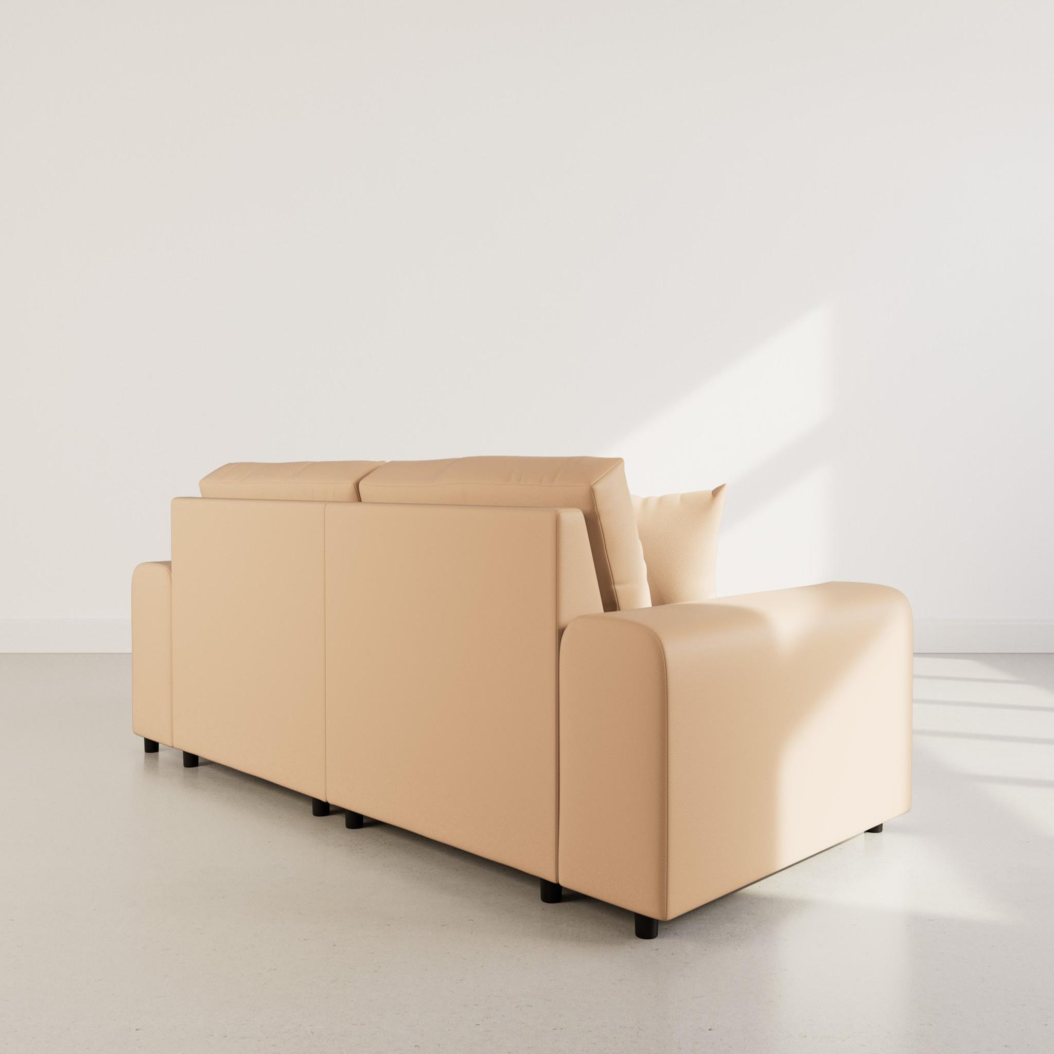 Voir la diapositive 4 : LISA DESIGN Garance - canapé d'angle réversible 4 places en simili