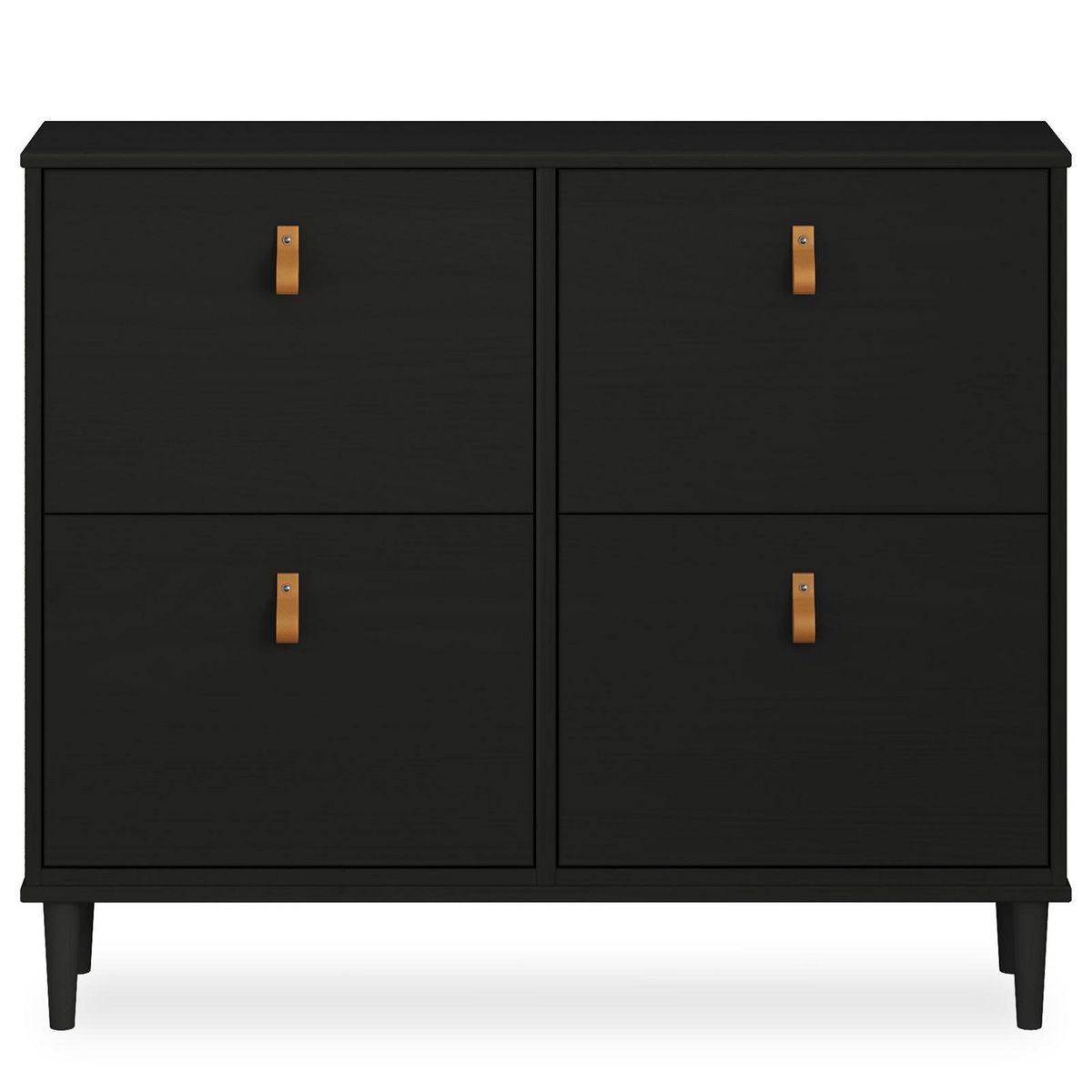 IDIMEX Meuble à chaussures MIKKA avec 4 abattants en pin massif