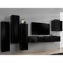 Voir la diapositive 4 : Paris Prix Meuble TV Mural Design  Switch III  330cm Noir
