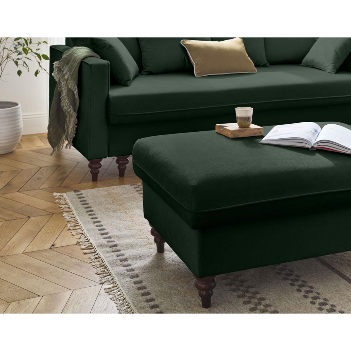 BEST MOBILIER Flamingo - canapé droit 3 places convertible en velours