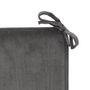 Voir la diapositive 2 : ATMOSPHERA Galette de Chaise Uni  Lilou  38x38cm Gris Foncé