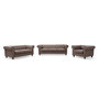 Voir la diapositive 4 : Paris Prix Canapé 3 Places  Chesterfield  209cm Marron Vintage
