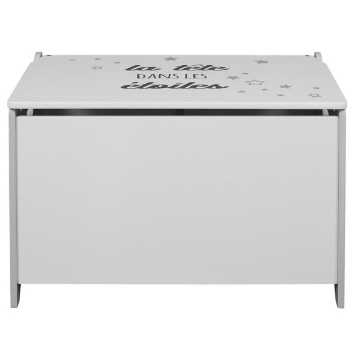 Paris Prix Coffre à Jouets  Tête dans les Étoiles  60cm Gris