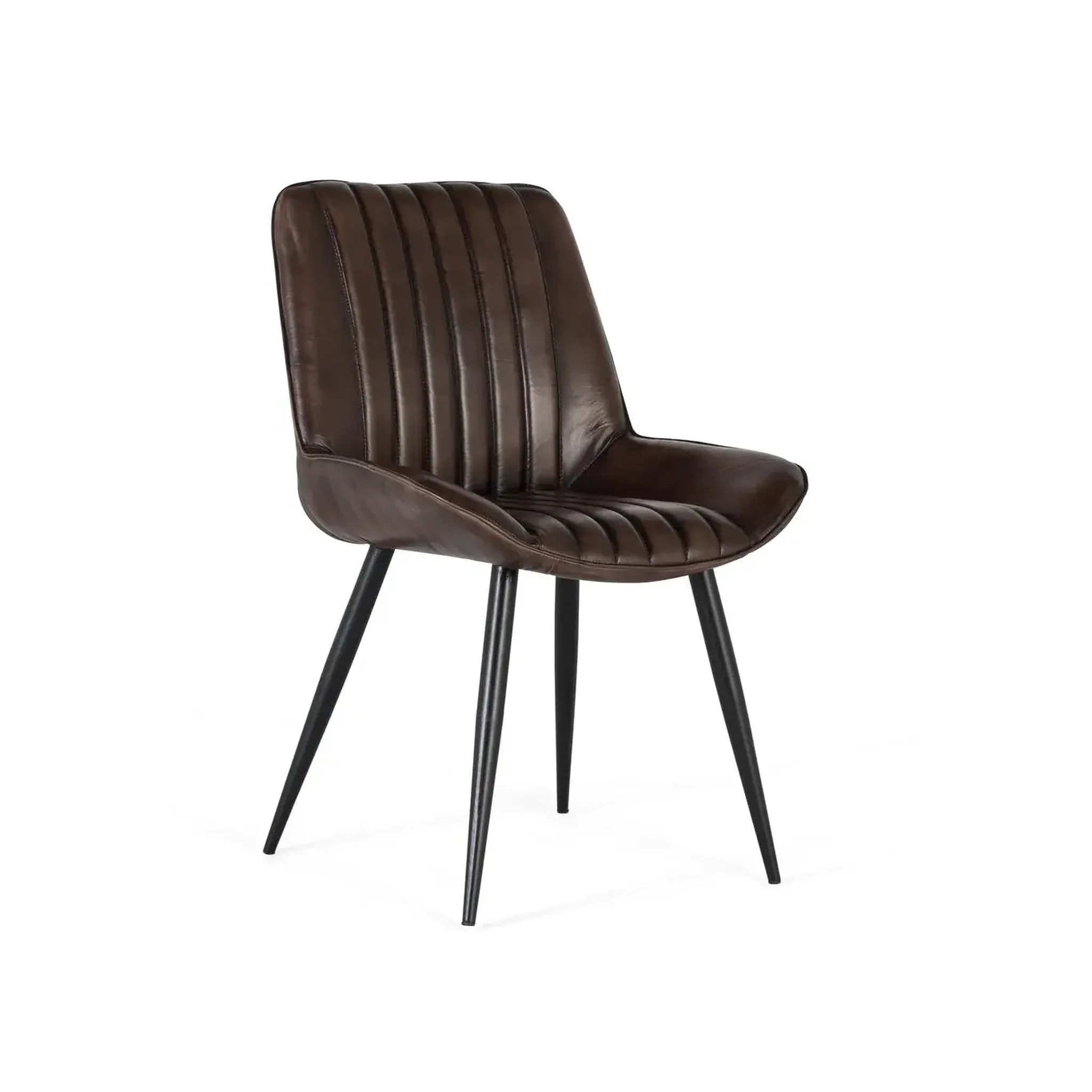 GINER Y COLOMER SL Chaise en cuir 53 cm style contemporain