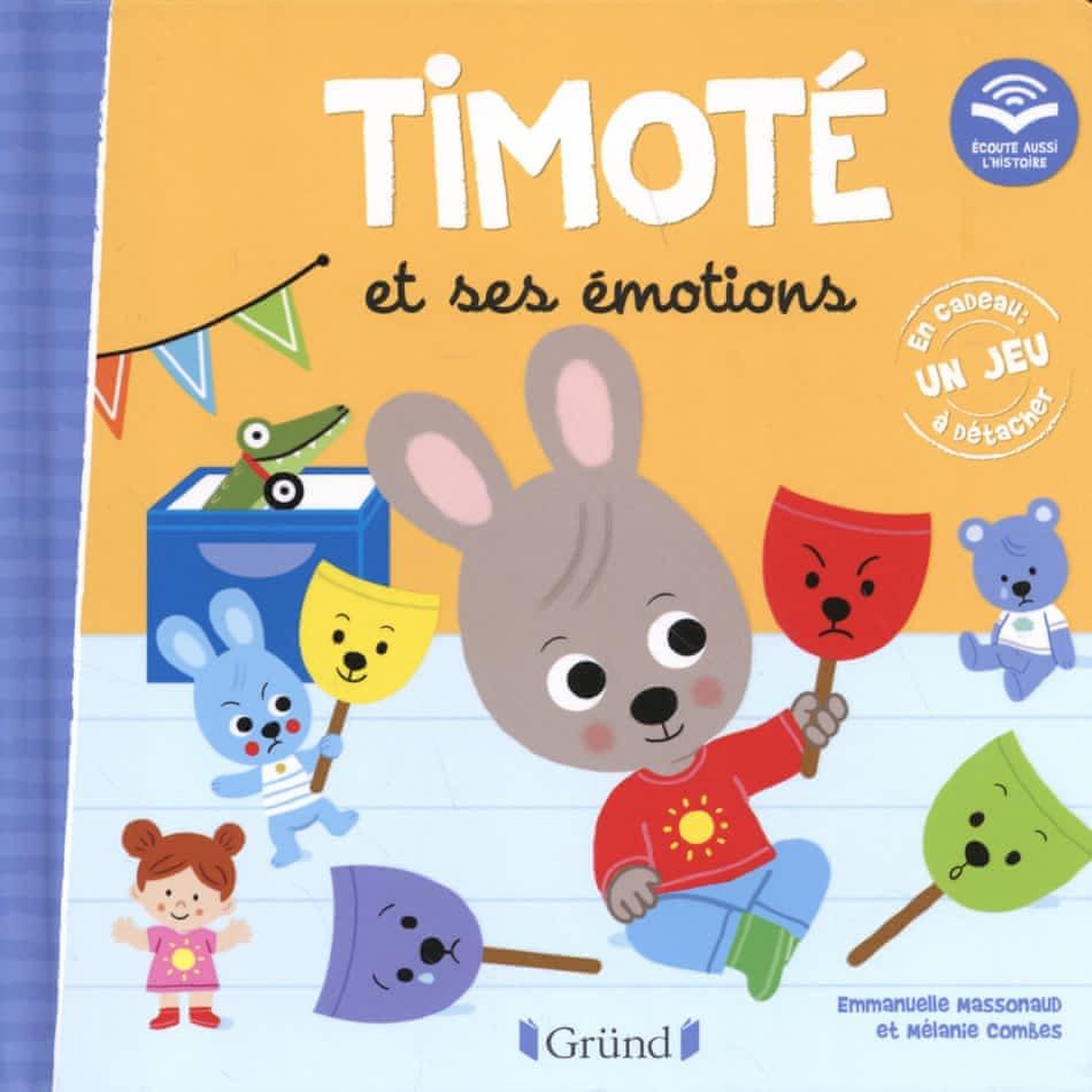 TIMOTE : TIMOTE ET SES EMOTIONS. AVEC 1 JEU A DETACHER, Massonaud Emmanuelle