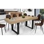 Voir la diapositive 1 : Table de séjour salle à manger extensible style industriel 160/200 cm MILTON