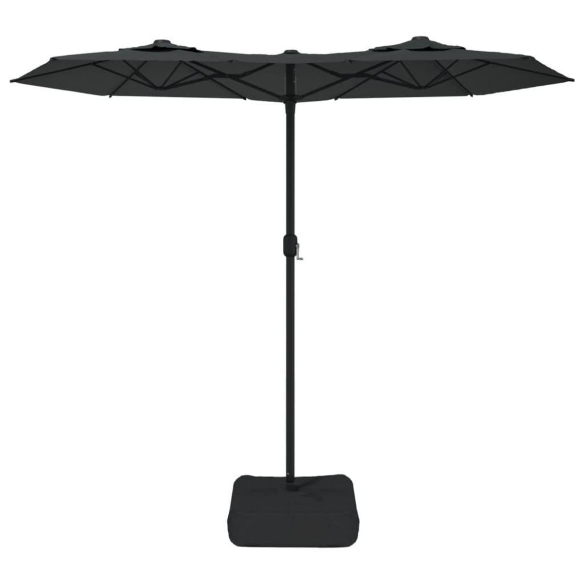 VIDAXL Parasol de jardin a double tete anthracite 316x240 cm