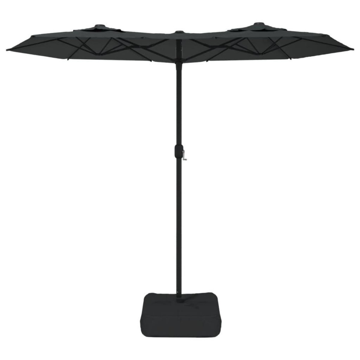 VIDAXL Parasol de jardin a double tete anthracite 316x240 cm