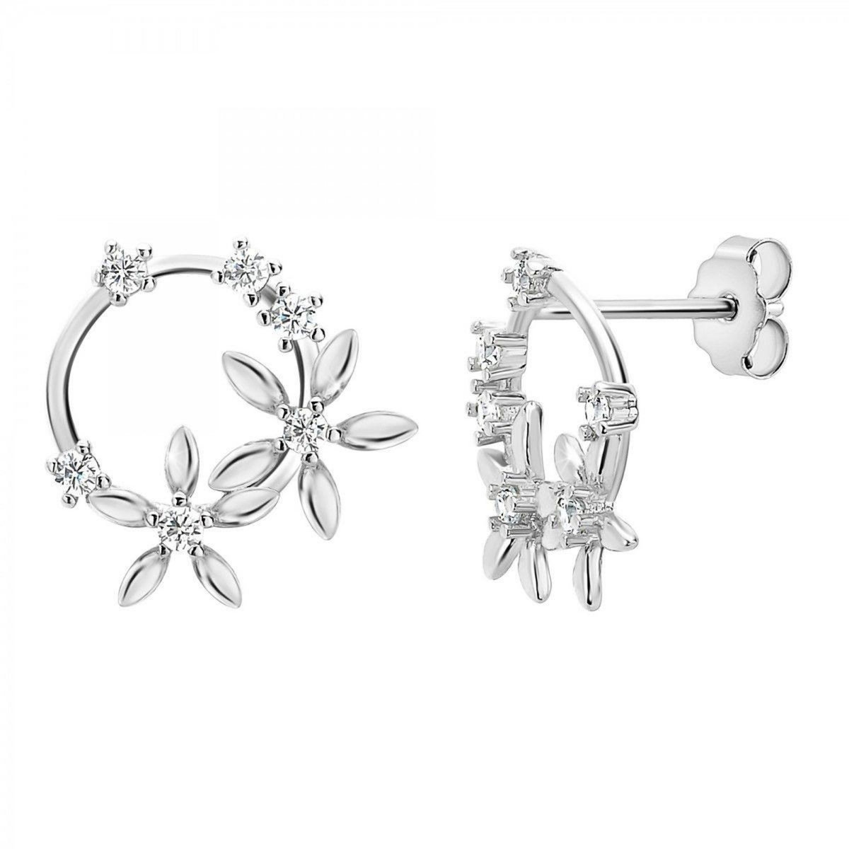 SC CRYSTAL Boucles d'oreilles fleurs par SC Crystal