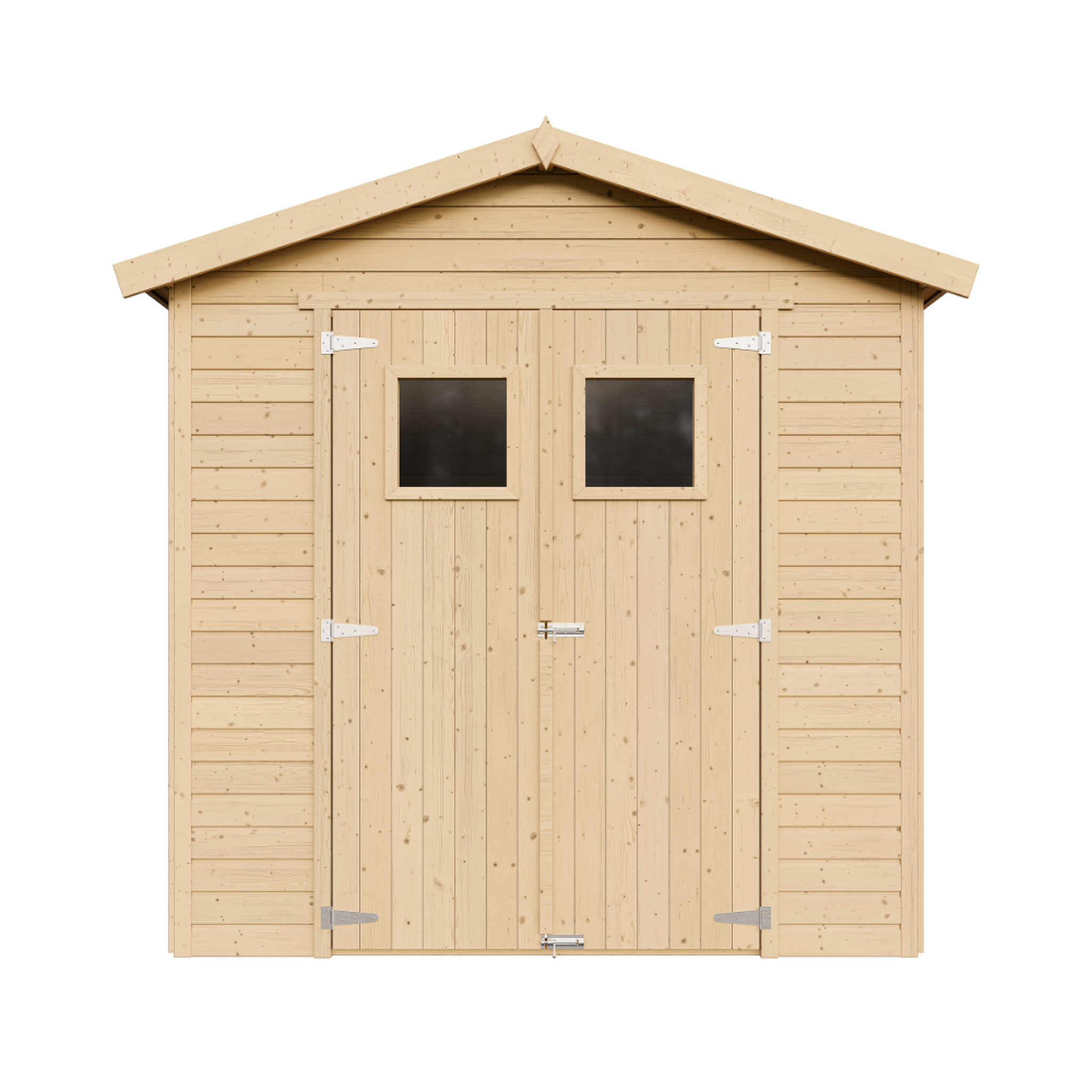 Voir la diapositive 2 : TIMBELA Abri de jardin en bois naturel plus les planchers imprégné h228x222x233 cm/4,2 m² m351+m351g
