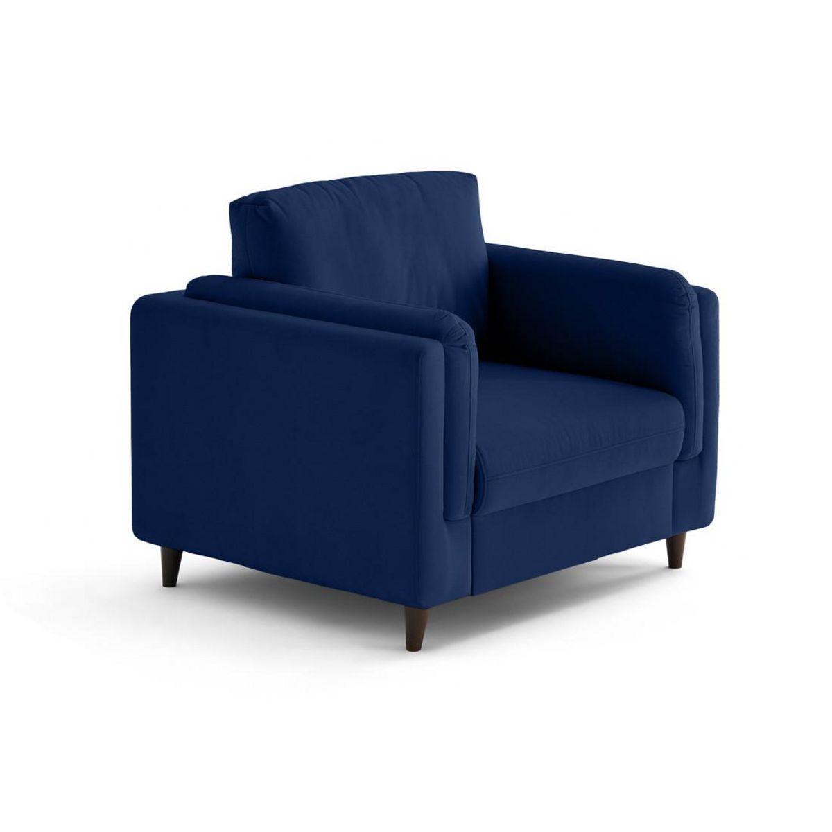 LISA DESIGN Brooke - fauteuil en velours pieds en bois