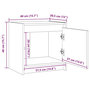 Voir la diapositive 6 : VIDAXL Tables de chevet 2 pcs Blanc 40x30,5x40 cm Bois de pin massif