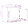 Voir la diapositive 6 : VIDAXL Tables de chevet 2 pcs Blanc 40x30,5x40 cm Bois de pin massif