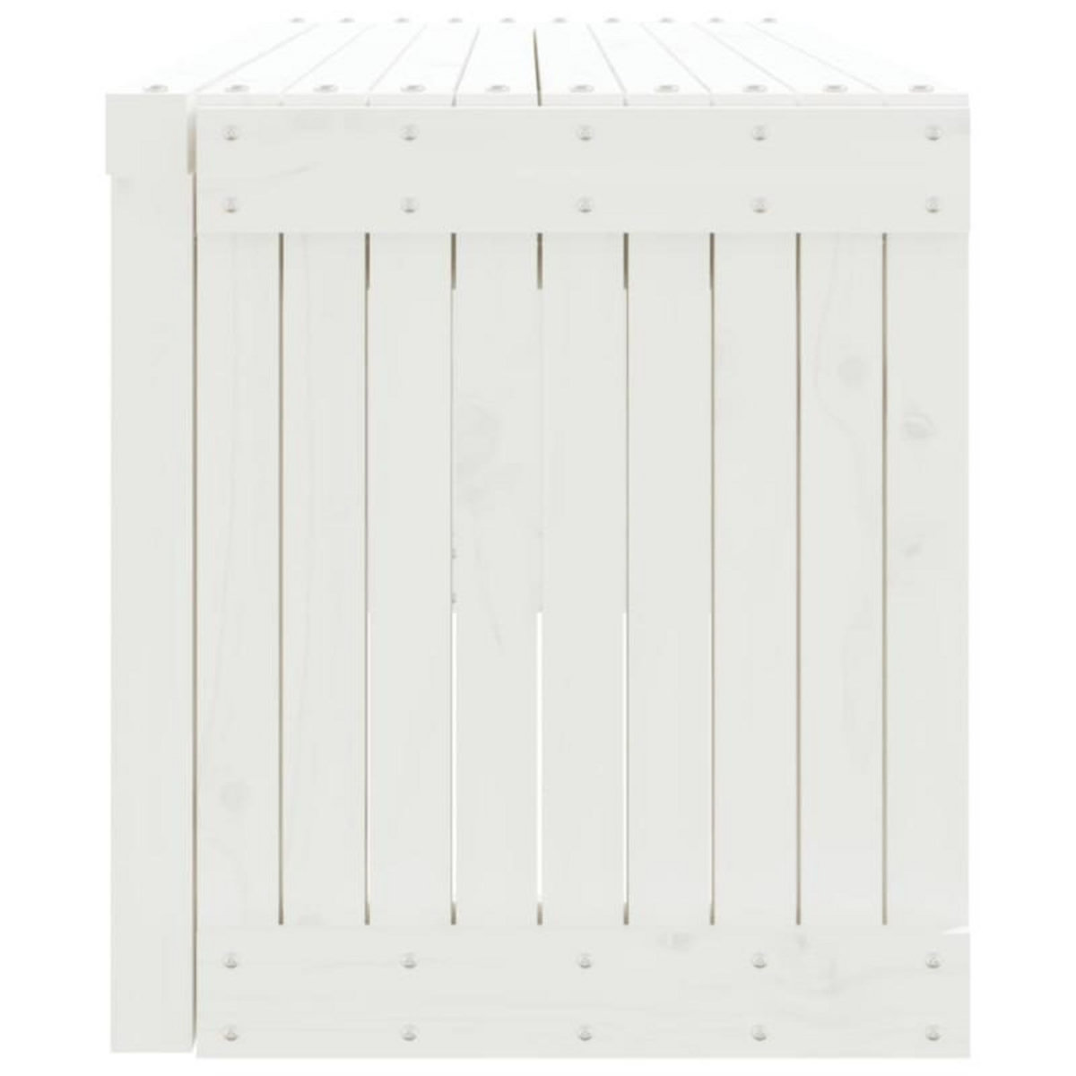 VIDAXL Banc de jardin extensible blanc 212,5x40,5x45cm bois massif pin