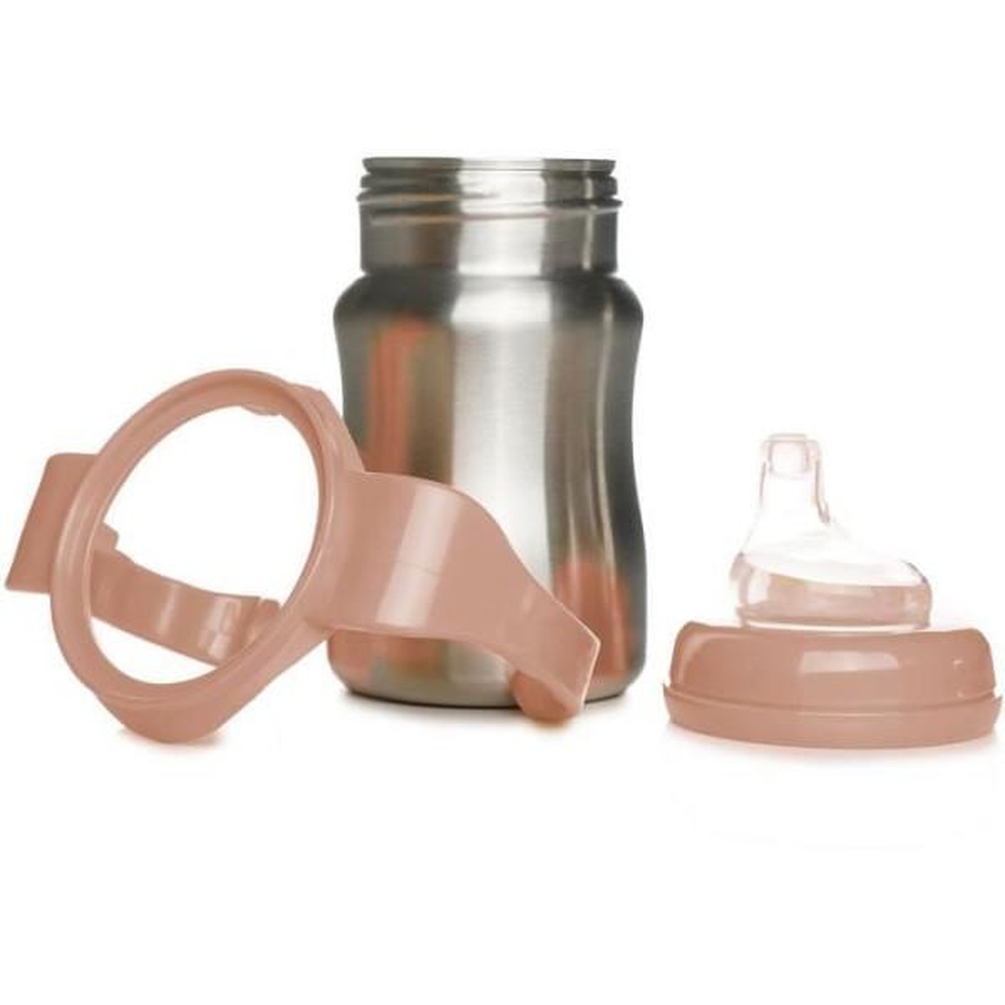 Voir la diapositive 6 : THERMOBABY Tasse d'apprentissage - THERMOBABY - Inox - 180 ml - Peche - Ergonomique et anti-fuites
