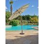 Voir la diapositive 1 : GARDENSTAR Parasol INCLINABLE - Aluminium Effet bois - D37.5 mm 