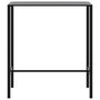 Voir la diapositive 4 : VIDAXL Table de bar noir 100x50x110 cm acier enduit de poudre