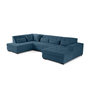 Voir la diapositive 2 : LISA DESIGN Vermont - canapé panoramique d'angle gauche - 7 places - en velours côtelé