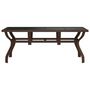 Voir la diapositive 3 : VIDAXL Table de jardin Marron et noir 180x80x70 cm Acier et verre