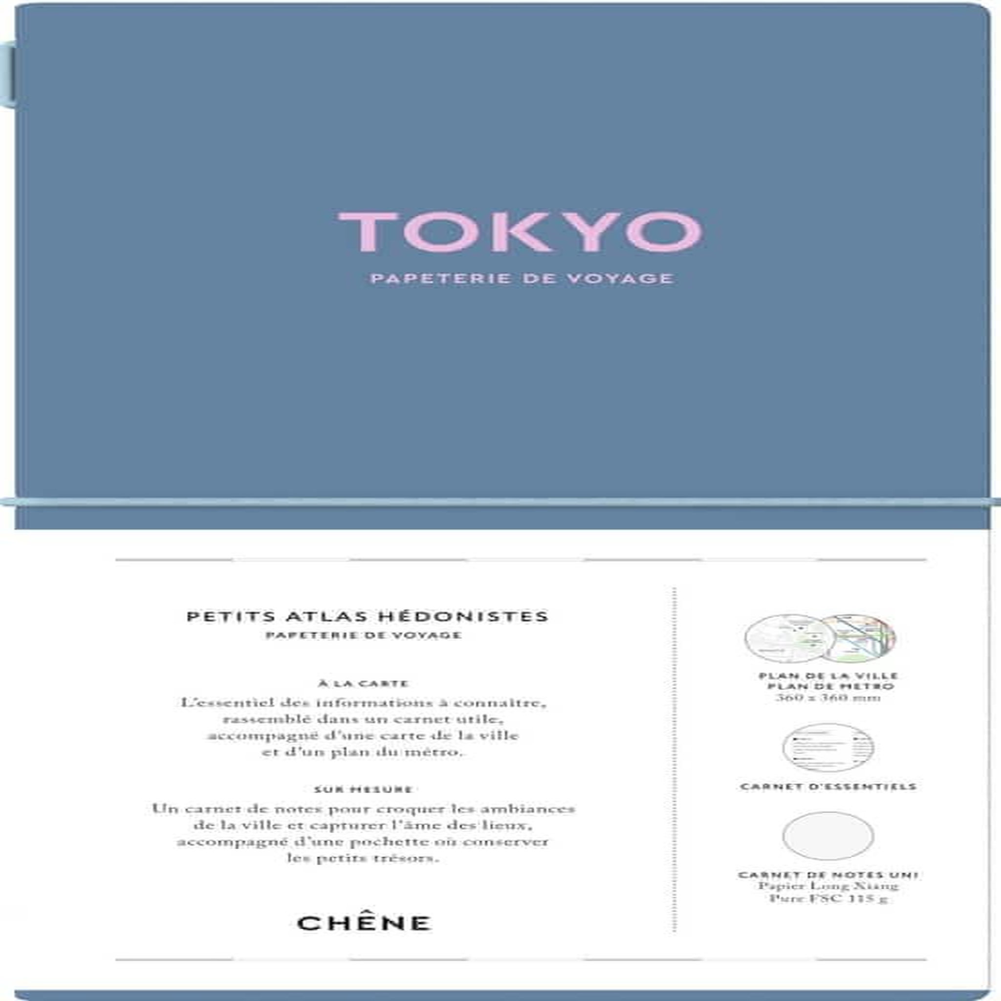 TOKYO. CARNET AVEC 1 POCHETTE A RABATS, 1 CARTE DE LA VILLE, 1 PLAN DU METRO, 1 CARNET D'ESSENTIELS, 1 CARNET DE NOTES, 1 PLANCHE DE STICKERS UTILES ET 1 PLANCHE DE STICKERS DECORATIFS, Cerovic Jug
