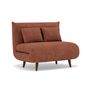 Voir la diapositive 2 : BEST MOBILIER Lumi - banquette convertible clic-clac 1 place en velours côtelé