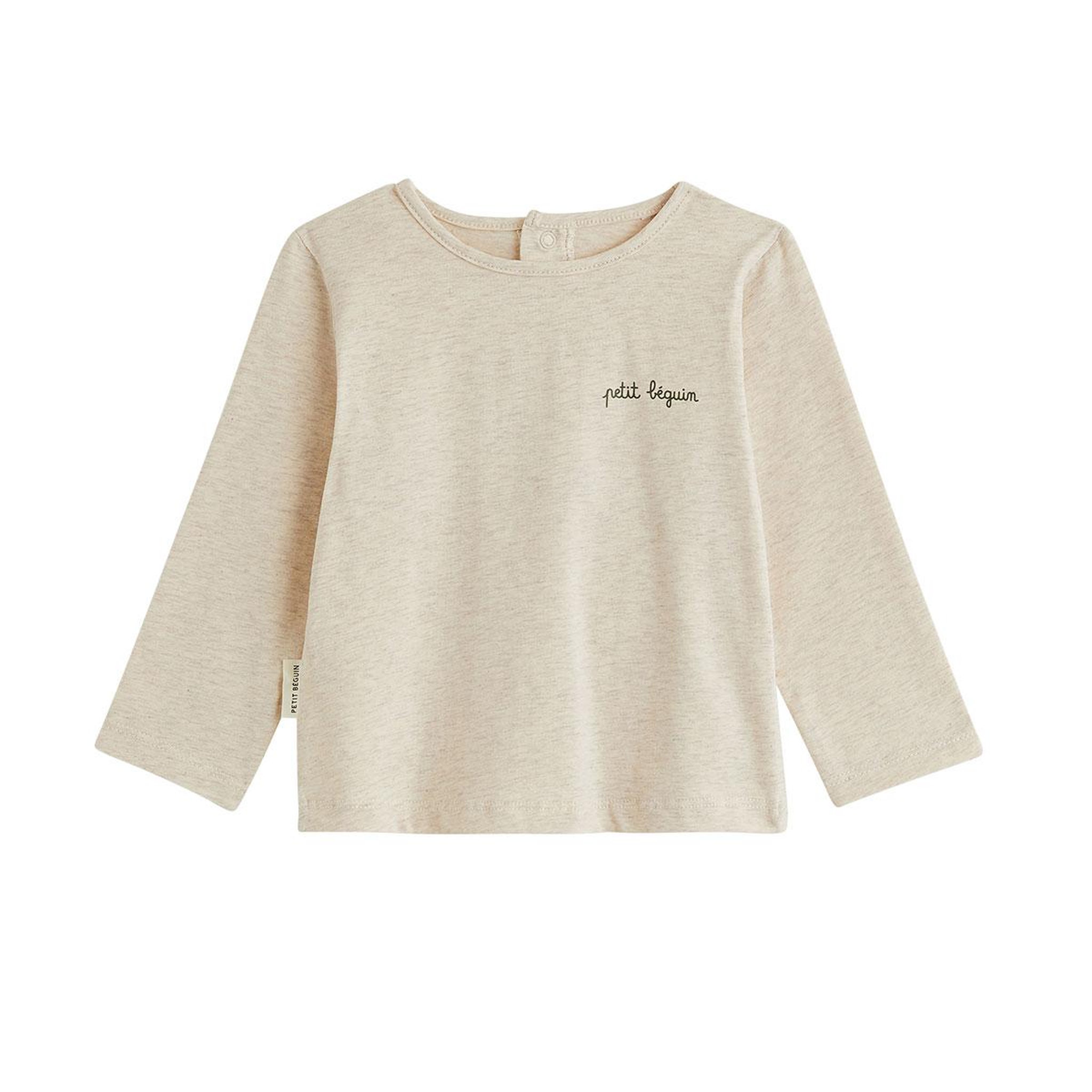 Voir la diapositive 4 : PETIT BEGUIN Lot de 3 t-shirts bébé manches longues