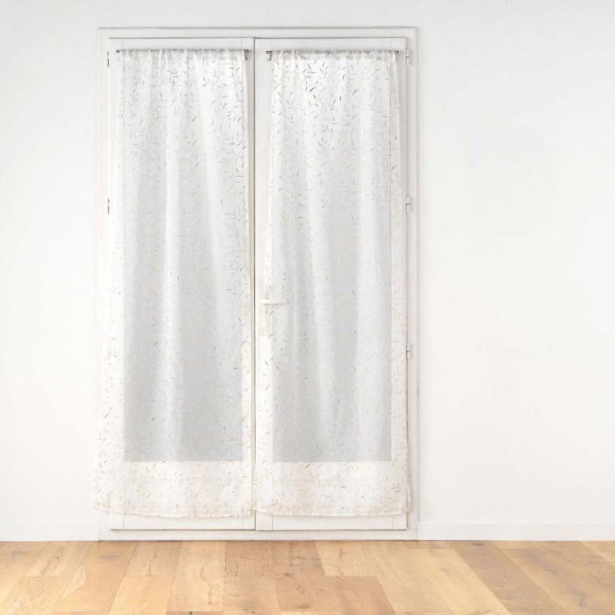 Paris Prix Paire de Voilages Passe-Tringle  Maissa  70x200cm Or